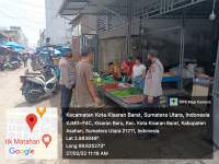 Sipropam Polres Asahan Kampanye dan Ajak Masyarakat di Pasar Pagi Ikut Vaksinasi