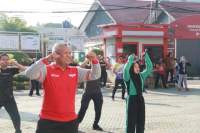 kanwil kemenkumham senam bersama.