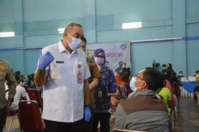 Zaki Terus Pantau Vaksinaasi di Citra Raya