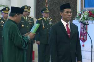 Amran Sulaiman dilantik kembali sebagai Menteri Pertanian di Istana Negara, Jakarta, Rabu (25/10/2023).