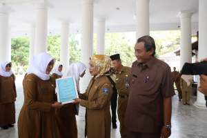 Bupati Serang Berikan SK CPNS Kepada 19 Bidan Desa