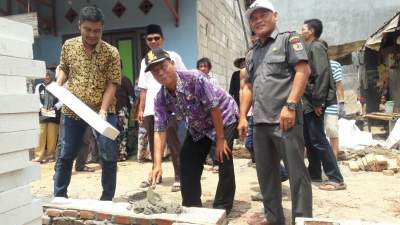 Program Gebrak Pak Kumis di Gunung Kaler, Bangun 67 Rumah Kumuh