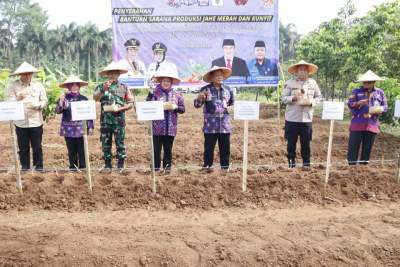 Wabup Tangerang Serahkan Bantuan Kepada Kelompok Tani