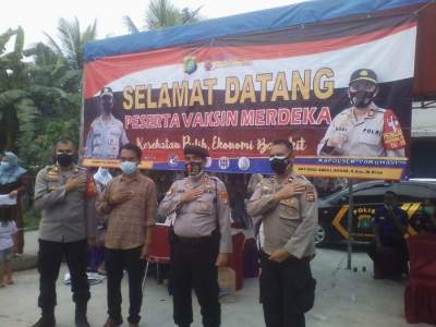 Polsek Pakuhaji Kebut Vaksinasi Covid 19, Satu Pekan ini Capai 12 Ribu Orang Tervaksinasi