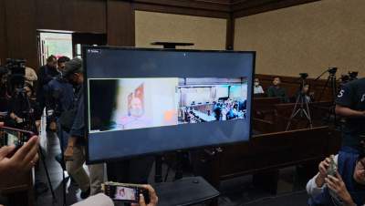 Sidang mantan Gubernur Papua nonaktif, Lukas Enembe di Pengadilan Tipikor, Jakarta Pusat.