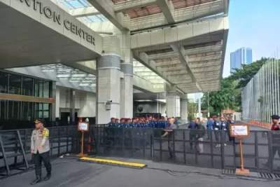 Lokasi debat Cawapres 2023 di JCC, Senayan, Jakarta, Jumat (22/12/2023).