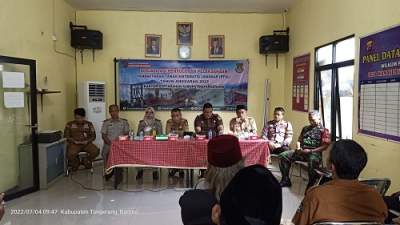 Sekcam Sindang Jaya Hadiri Sosialisasi PTSL di Desa Wanakerta