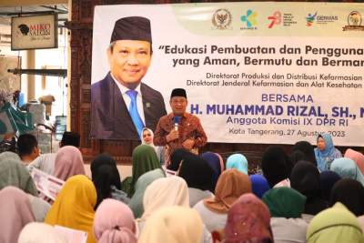 Dewan Muhammad Rizal Bersama Kemenkes Edukasi Masyarakat Tangsel Tentang Jamu Tradisional