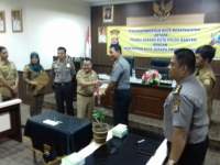 Penandatangan nota kesepahaman Polres Serang Kota dengan Pemkot Serang.