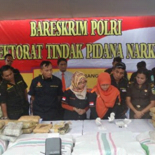 GANJA KERING 1.04 TON DI MUSNAHKAN BARESKRIM MABESPOLRI
