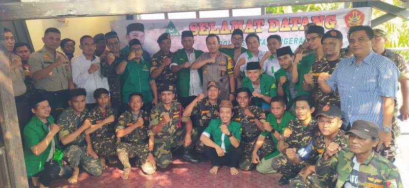 Kunjungi Markas Banser, Polresta Tangerang Gandeng Banser Amankan Natal