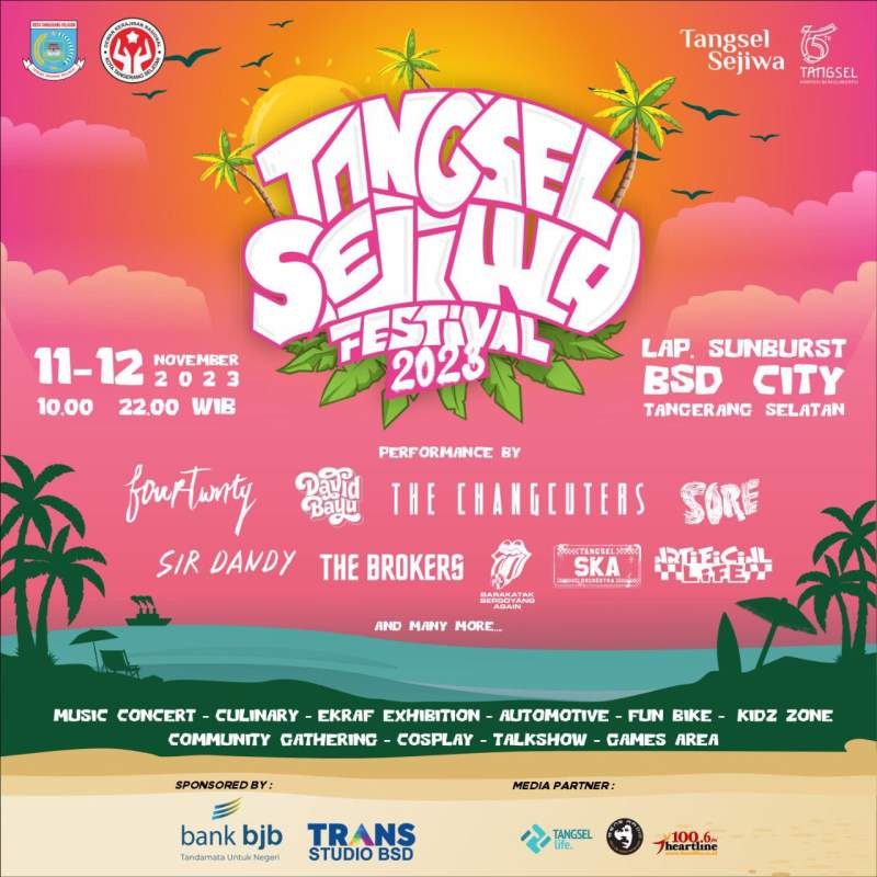 Bersiap, Tangsel Sejiwa Fest Hadir Kembali, ada Fourtwnty hingga The Changcuters!