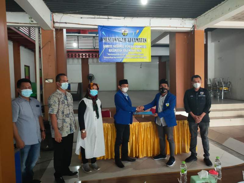 Arif Rahman Hakim Resmi Pimpin KNPI Kecamatan Sukamulya