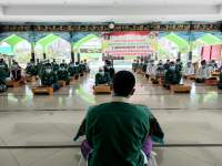 Guna memperingati Tahun Baru Islam 1 Muharram 1443 H, Lapas Kelas II A Cilegon menggelar muhasabah dan doa bersama, Rabu (11/8/2021).