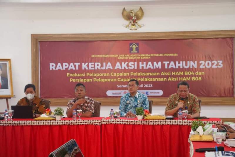 Kemenkumham Banten Gelar Rapat Aksi HAM Tahun 2023
