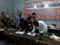 Rapat pleno terbuka KPU Lebak.