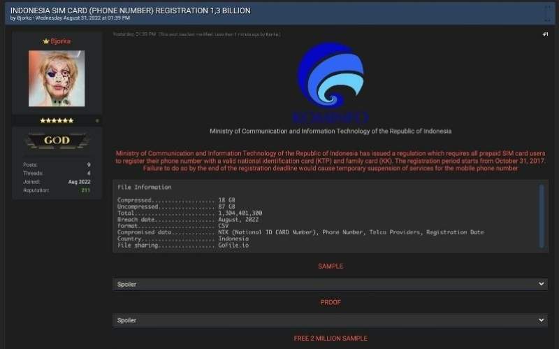 Data rahasia tersebut disimpan dalam sebuah file berukuran 18 GB (Compressed) atau 87 GB (Uncompressed).