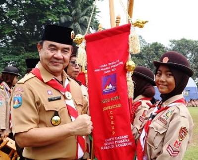 800 Anggota Pramuka di Kabupaten Tangerang Ikut Lomba di Curug