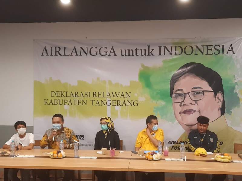 Kaum Milenial Deklarasikan Presiden  Airlangga di Citra Raya