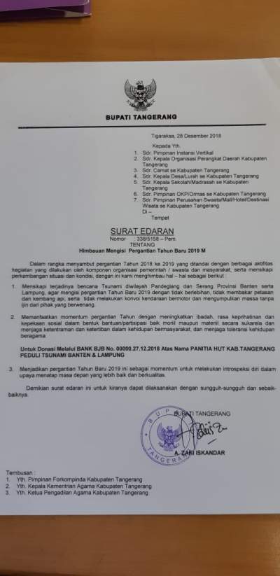 Zaki Keluarkan Surat Edaran Mengisi Pergantian Tahun Baru dan Solat Ghaib