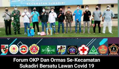 OKP dan Ormas Se-Kecamatan Sukadiri Bersatu Lawan Covid 19
