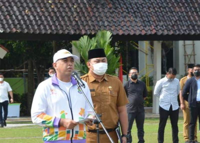 Zaki Kukuhkan dan Lepas Kontingen Porprov Kabupaten Tangerang