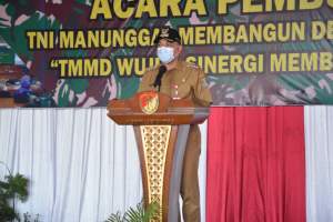 Zaki Resmi Buka Kegiatan TMMD di Jambe