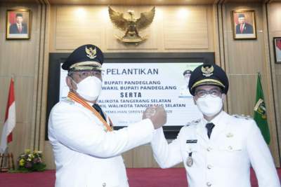 Dilantik Jadi Walikota & Wakil Walikota, Begini Pesan Wagub Banten ke Benyamin - Pilar