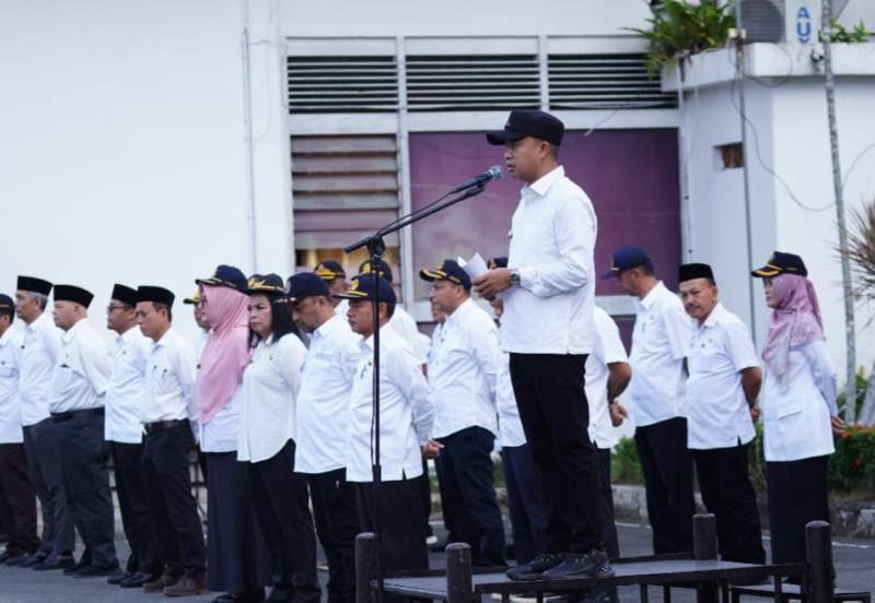 Moettaqien Hasmiri Pimpin Apel Gabungan Pasca Dilantik sebagai Wali Kota Tebing Tinggi