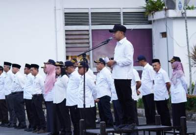 Moettaqien Hasmiri Pimpin Apel Gabungan Pasca Dilantik sebagai Wali Kota Tebing Tinggi