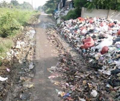 Ruas Jalan yang di Jadikan TPS dadakan