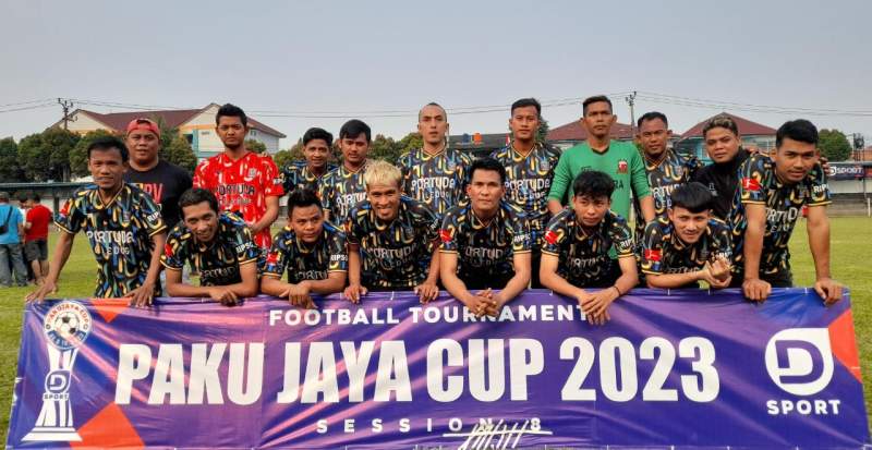 Kesebelasan Fortuda FC Pasar Ciledug sukses menjaringkan 6 gol ke gawang Buaran Timur (BT) FC di putaran pertama Sepakbola Pakujaya Cup 2023.