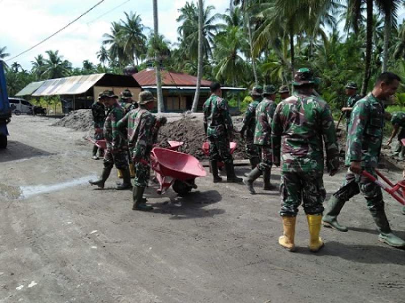 Pembangunan Tembok Penahan Tanah Desa Sei Pasir Selesai 600 Meter