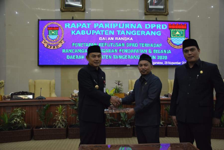 DPRD Kabupaten Tangerang Tetapkan APBD Tahun 2020 Sebesar Rp5,7 Triliun