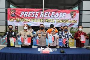 Pemalsu Kasur Inoac Ditangkap Satreskrim Polresta Tangerang