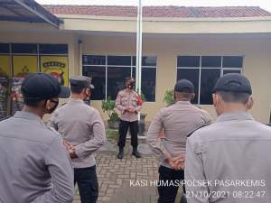 Polsek Pasar Kemis Gelar Apel Pagi Secara Rutin