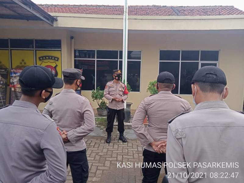 Polsek Pasar Kemis Gelar  Apel Pagi Secara Rutin