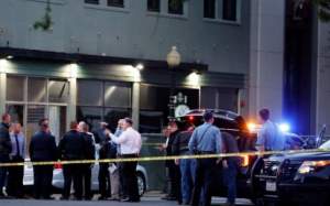 Terjadi insiden penembakan secara massal di Sacramento, Amerika Serikat pada Minggu (3/4/2022). (Reuters/Fred Greaves)