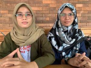 Pendiri JPI Athari Farhani dan Faiqah Nur Azizah.