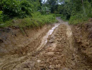 Warga Desa Sudimanik Terisolir