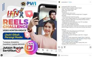Meriahkan Hari Pers, PWI Jawa Barat Gelar Lomba Vidio Reels Instagram