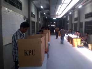 100 Persen Napi dan Tahanan Lapas Cilegon Nyoblos