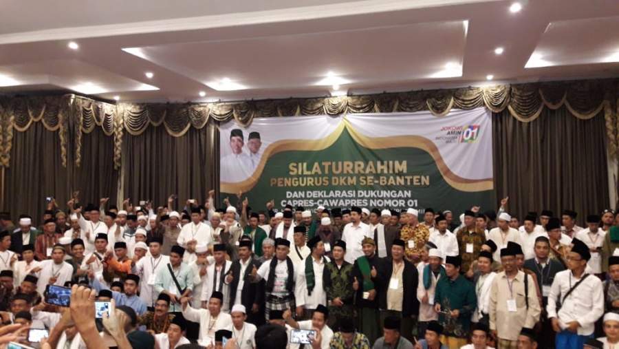 512 DKM SeBanten Nyatakan Sikap Dukung Jokowi - Ma'ruf  Amin