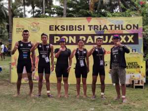 Atlet Cabang Olahraga (Cabor) Triathlon, pada PON XX, di Papua