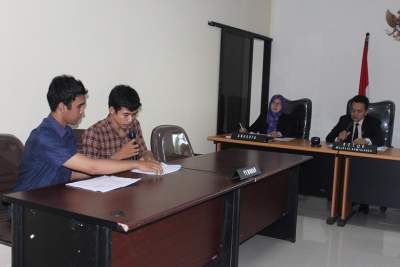 Ahmad Priatna salah satu pemohon KI saat sidang KI Banten.