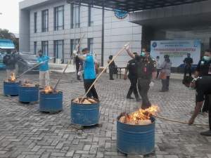 BNN Provinsi Banten Musnahkan 50 Kilogram Narkotika Jenis Ganja
