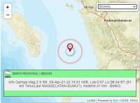 Nias Selatan Diguncang Gempa Bumi, Tidak Potensi Taunami