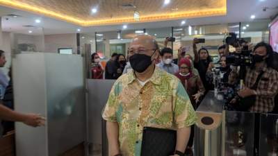 Mario Teguh mendatangi Bareskrim Polri, akhir tahun 2022 lalu.