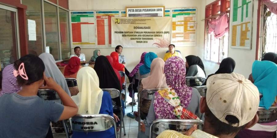 MBR Desa Pisangan Jaya,  Ikuti Sosialisasi BSPS tahun 2018