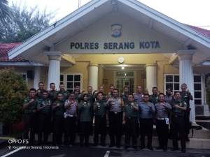 Menjelang Pilkada, Pasis Seskoad Sembangi Polres Serang Kota.